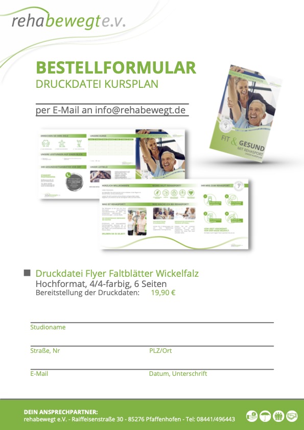 rehabewegt Bestellformular